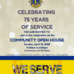 Invitation to the 75 YEARS OF SERVICE