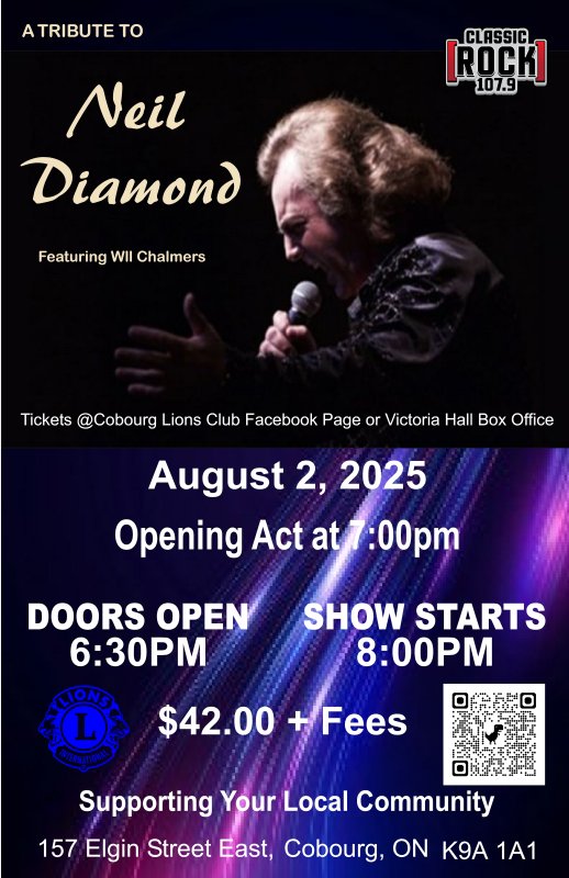 Neil Diamond Poster Aug 2 2025