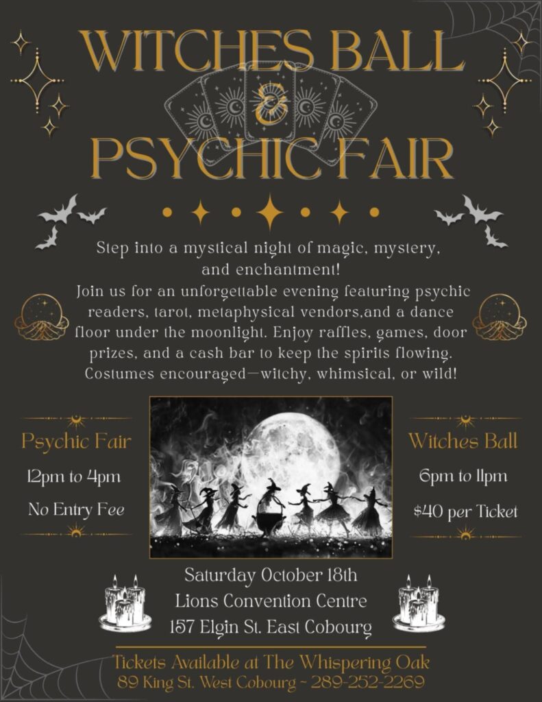 Witches Ball Psychic Fair poster