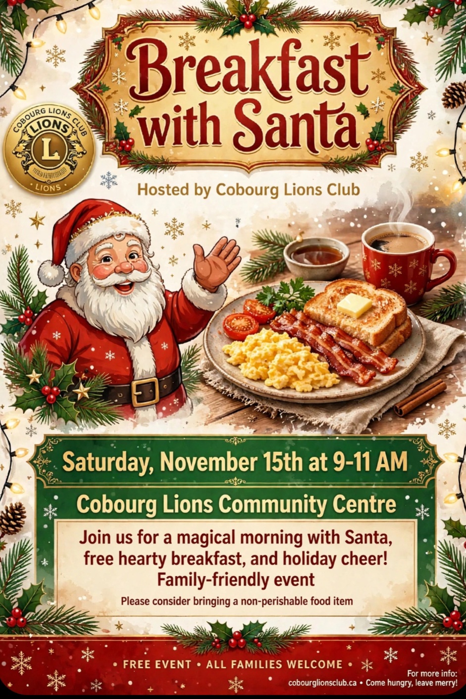 Breakfast With Santa 2026 Poster
